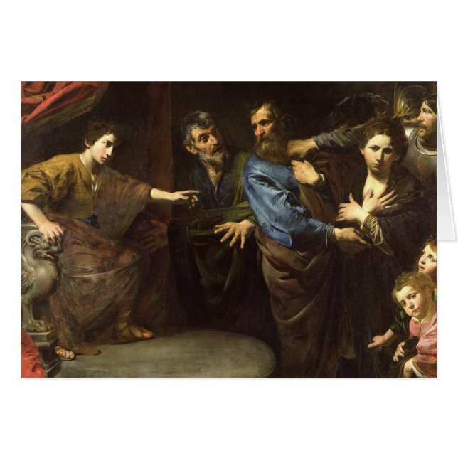 Cartão O julgamento de Daniel (Frente Horizontal)