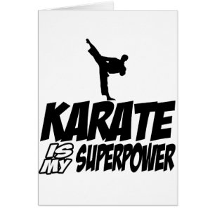 Cartão o karaté é minha superpotência