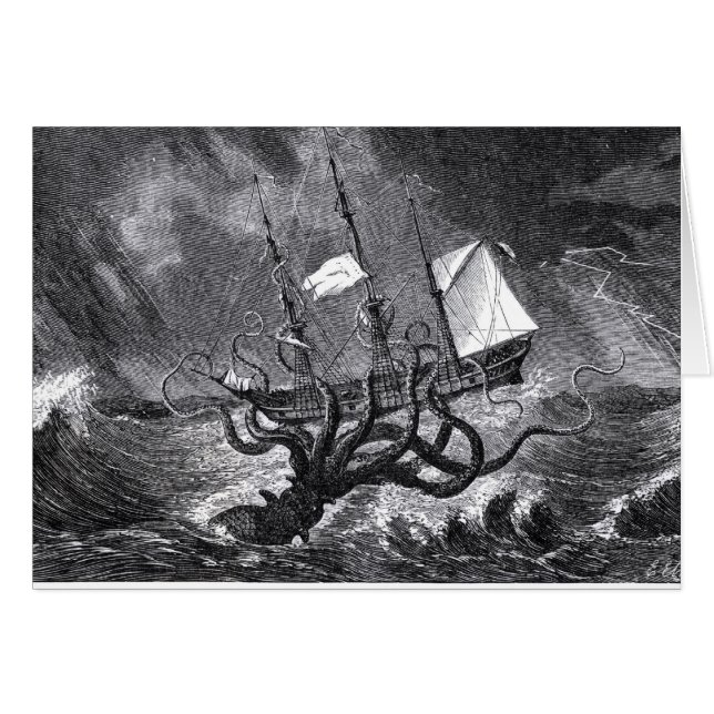 Cartão O Kraken (Frente Horizontal)