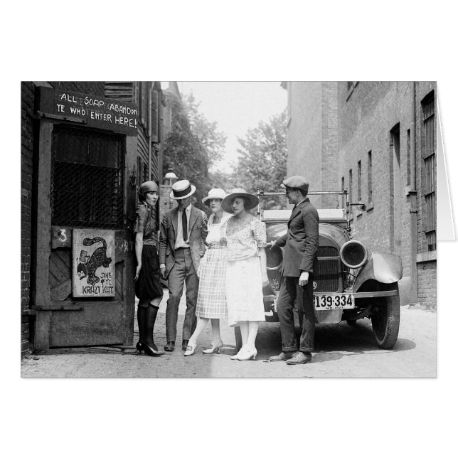 Cartão O Krazy Kat Speakeasy, 1921 (Frente Horizontal)