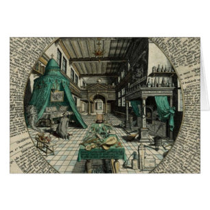 Cartão O laboratório do alquimista