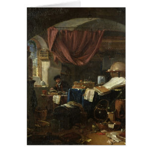 Cartão O laboratório do alquimista