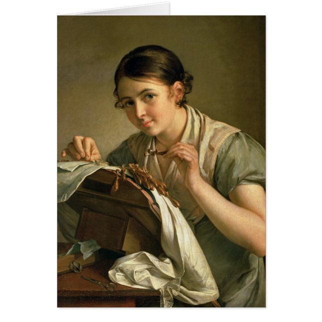 Cartão O Lacemaker, 1823 (Frente)