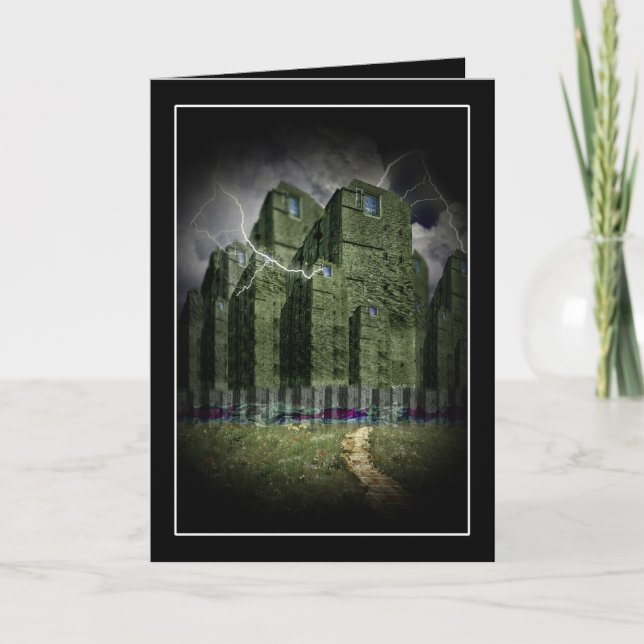 Cartão O Lado Negro da Cidade Assombrada (Frente)