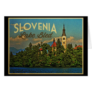 Cartão O lago sangrou Slovenia