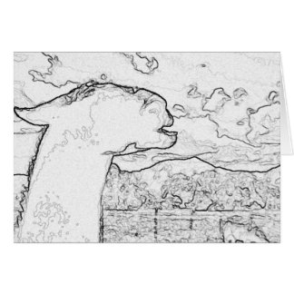 Cartão O lama de riso