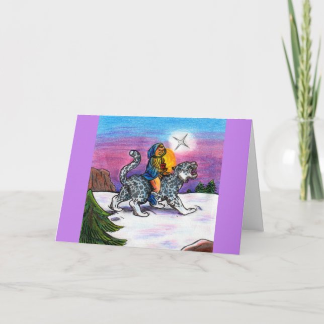 Cartão O lápis da fantasia de Natal Luz da Esperança (Frente)