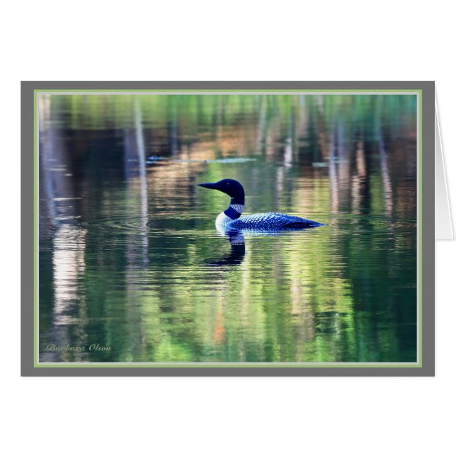 Cartão O Leão Comum retorna a Walden Pond (Frente Horizontal)