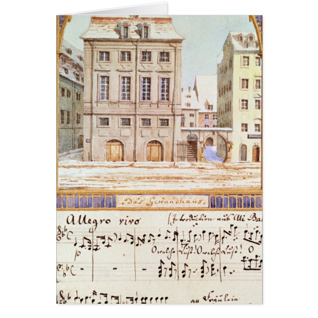 Cartão O Leipzig Gewandhaus (Frente)