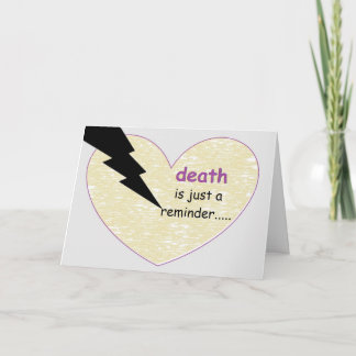Cartão o lembrete da morte… pelo peacewillow