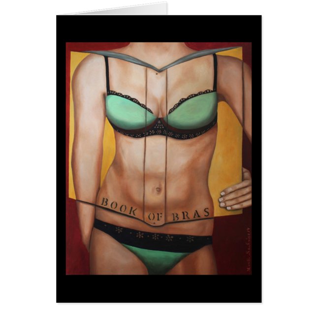 Cartão O livro dos sutiãs (Frente)