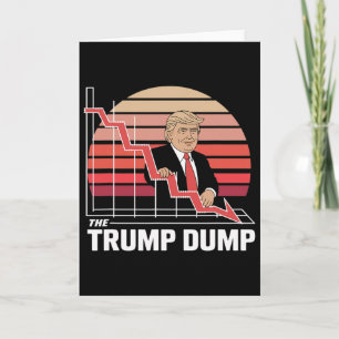 Cartão O Lixo do Trump Engraçado Anti Trump Queda do Merc