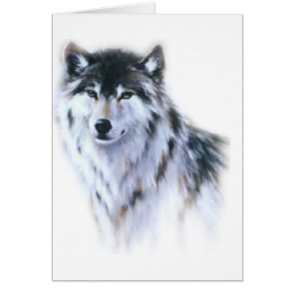 Cartão O lobo feroz excelente em toda a glória
