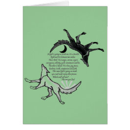 Cartão O Lobo que Alimenta