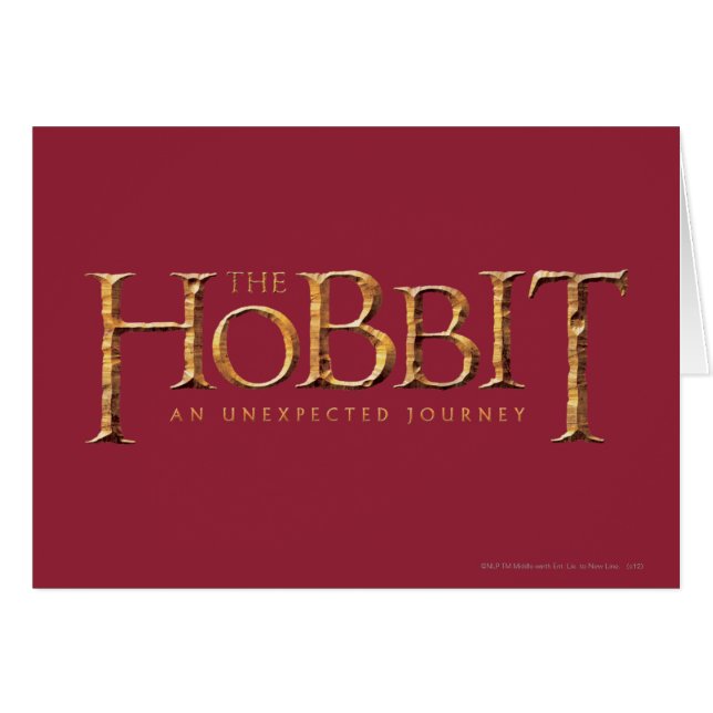 Cartão O logotipo de hobbit é texturizado (Frente Horizontal)