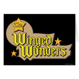 Cartão O logotipo dos Winged Wonders