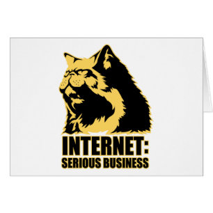 Cartão o lolcat o Internet é negócio sério