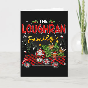 Cartão O Loughran Família Natal Pijamas Combinando Gro