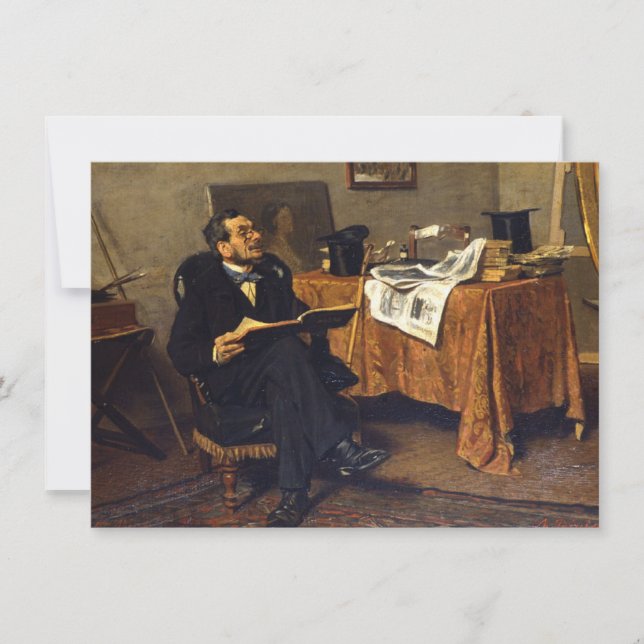 Cartão O Lover Culturado da Arte (por Giovanni Boldini) (Frente)