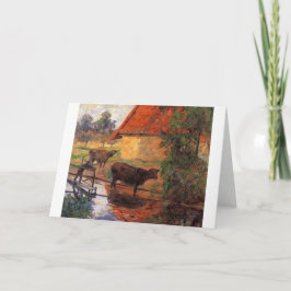 Cartão "O Lugar Da Água, Paul Gauguin