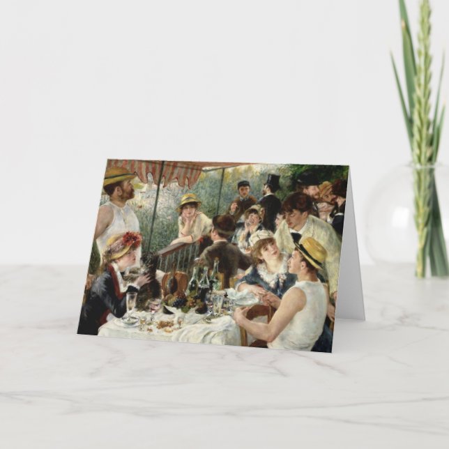 Cartão O Luncheon do Partido Barco (Frente)