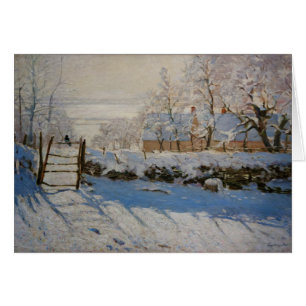 Cartão O Magpie La Pie de Claude Monet