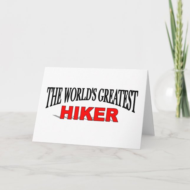 Cartão O Maior Hiker do Mundo (Frente)