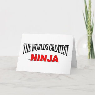 Cartão O maior Ninja do mundo