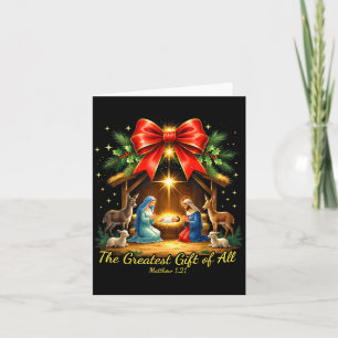 Cartão O Maior Presente De Todos Natal Cristão Cristo