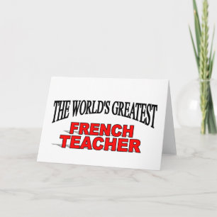 Cartão O maior professor de francês do mundo