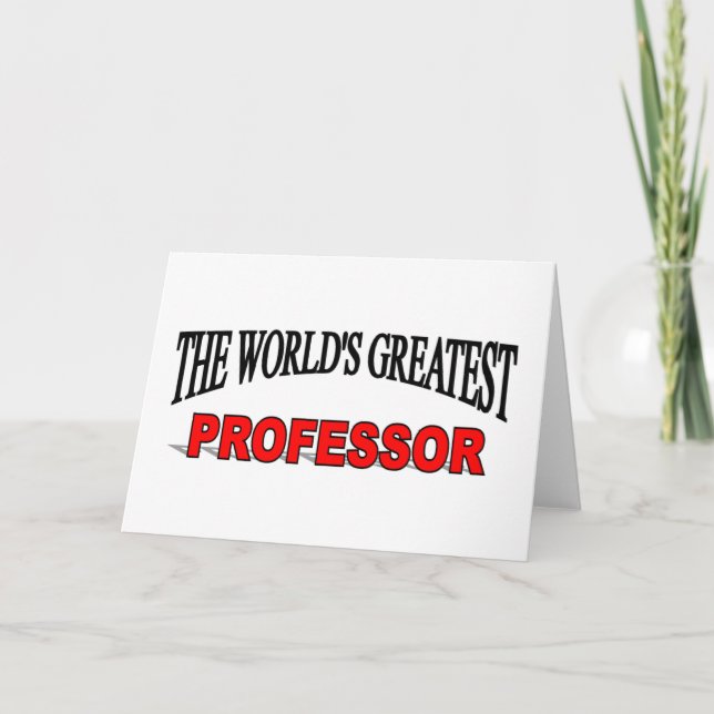 Cartão O maior professor do mundo (Frente)