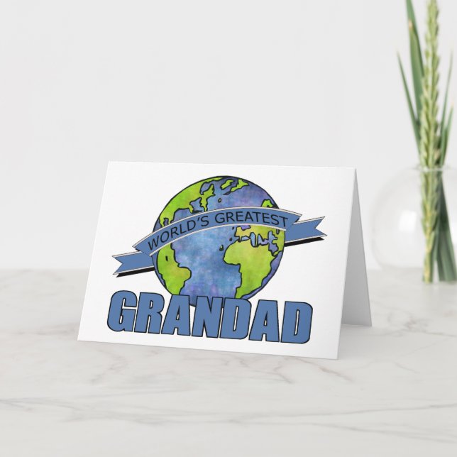 Cartão O maior vovô do mundo (Frente)