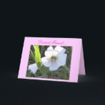 Cartão O mais caro amigo…<br><div class="desc">Aniversário do melhor amigo Cartão-Floral & imagem da abelha</div>
