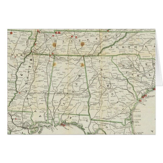 Cartão O Mapa da Guerra Histórica (Frente Horizontal)