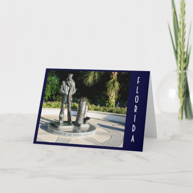 Cartão O marinheiro solitário (Frente)