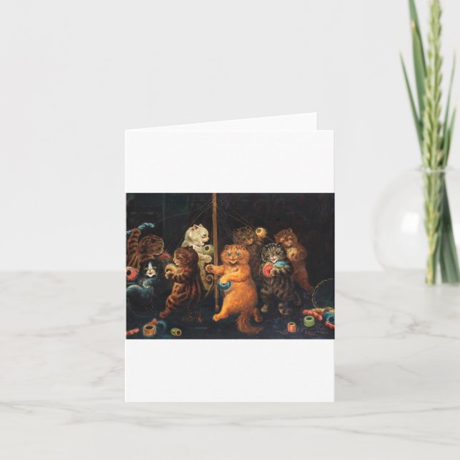 Cartão O Maypole De Louis Wain (Frente)