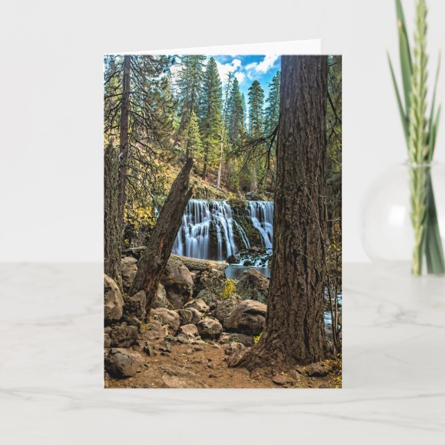 Cartão O MEIO CAI no RIO de McCLOUD (Frente)