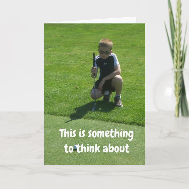 CARTÃO O "MELHOR ANIVERSÁRIO" PARA O MEU GOLFER FAVORITO (Frente)