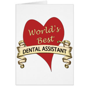 Cartão O melhor assistente dental do mundo