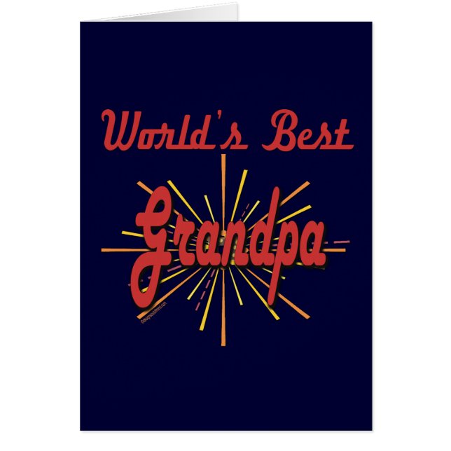 Cartão O melhor avô nunca (Frente)