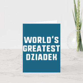 Cartão O Melhor Dziadek do Mundo Família Divertida 