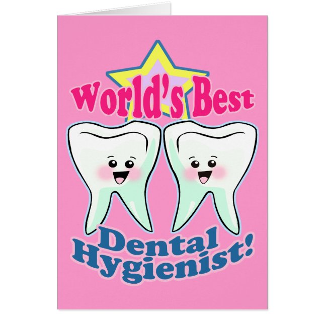 Cartão O melhor higienista dental dos mundos (Frente)