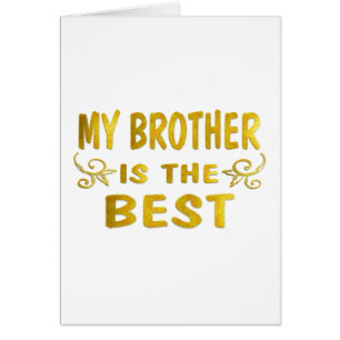 Cartão O melhor irmão