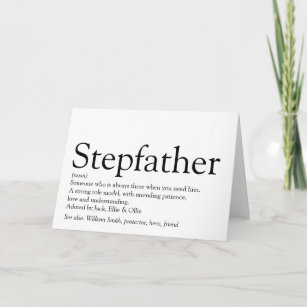Cartão O Melhor Pai do Mundo, Definição Stepdad