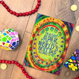 Cartão "O melhor Pai do mundo pertence a mim!" Inspirivên