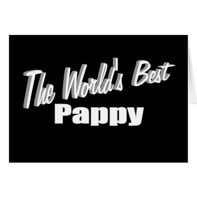 Cartão O melhor Pappy do mundo (Frente Horizontal)