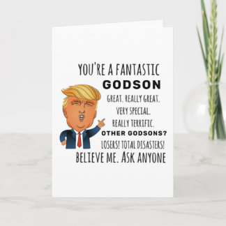 Cartão O melhor presente de aniversário do Godson