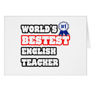 Cartão O melhor professor de inglês do mundo