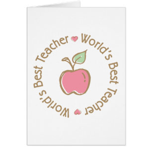 Cartão O melhor professor dos mundos