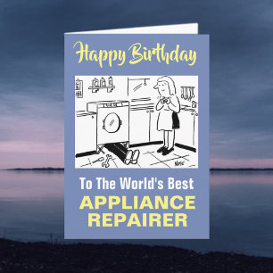 Cartão O melhor reparador de equipamentos do mundo Parab